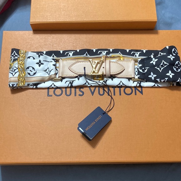 Louis Vuitton monogram Silk Belt - Picture 4 of 5